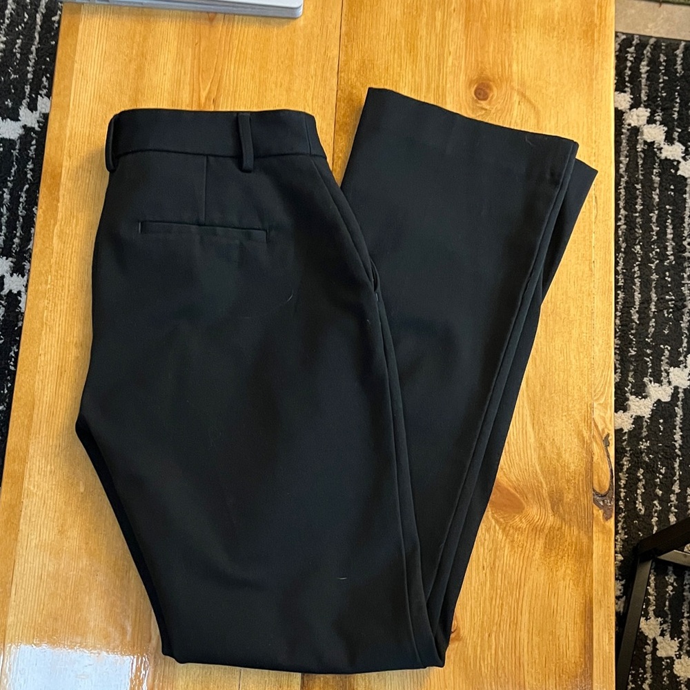Express Women’s Columnist Barely Boot Mid Rise Black Trousers 00S
